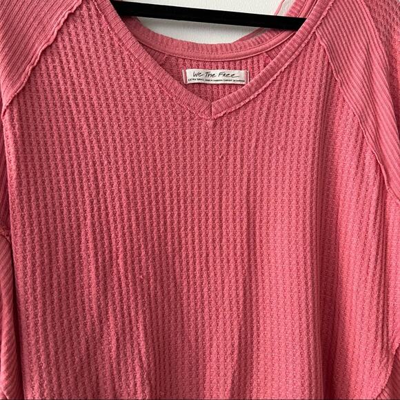Free People We The Free Santa Clara Pink Thermal - Picture 3 of 5